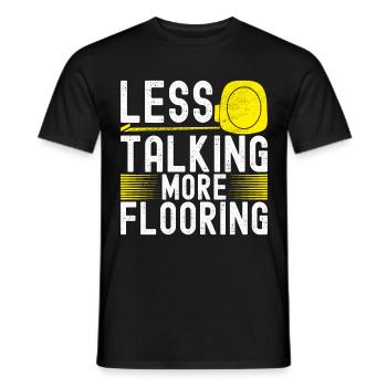 Tiler Floor Layer - Men's T-Shirt - black - Front - AI Model Male 178 light (178cm)