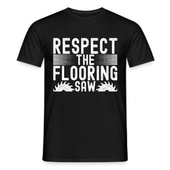 Tiler Floor Layer - Men's T-Shirt - black - Front - AI Model Male 178 light (178cm)