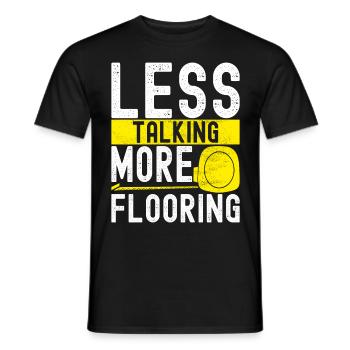 Tiler Floor Layer - Men's T-Shirt - black - Front - AI Model Male 178 light (178cm)