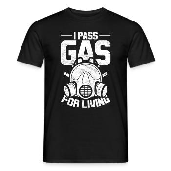 Anesthesiologist I Pass Gas For Living - Men's T-Shirt - black - Front - AI Model Male 178 light (178cm)