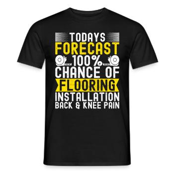liesenleger floor layer - Men's T-Shirt - black - Front - AI Model Male 178 light (178cm)
