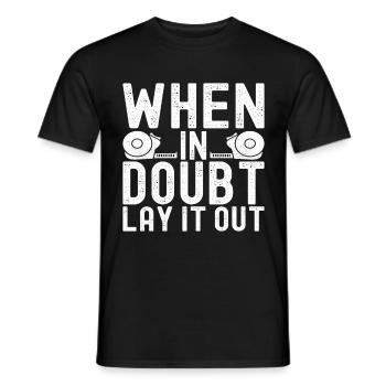 liesenleger floor layer - Men's T-Shirt - black - Front - AI Model Male 178 light (178cm)