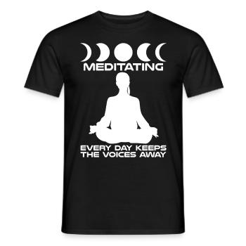 Méditation Qigong Méditation Yoga - T-shirt homme - noir - Devant - AI Model Male 178 light (178cm)