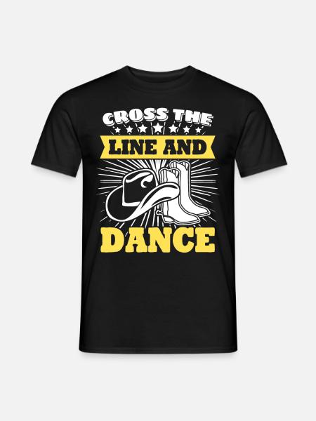 Line Dance Country Music - Men's T-Shirt - black
