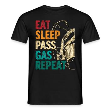 Anesthésiologie Anesthésiste Anesthésiste - T-shirt homme - noir - Devant - AI Model Male 178 light (178cm)