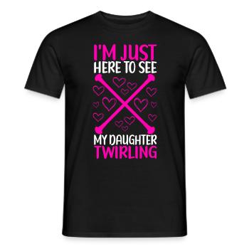 Majorette Gymnastique Majorettes Bâton Twirling - T-shirt homme - noir - Devant - AI Model Male 178 light (178cm)