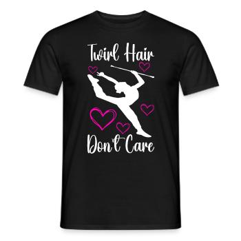 Majorette Gymnastique Majorettes Bâton Twirling - T-shirt homme - noir - Devant - AI Model Male 178 light (178cm)
