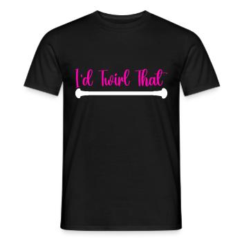 Majorette Gymnastique Majorettes Bâton Twirling - T-shirt homme - noir - Devant - AI Model Male 178 light (178cm)