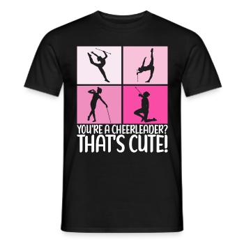 Majorette Gymnastique Majorettes Bâton Twirling - T-shirt homme - noir - Devant - AI Model Male 178 light (178cm)