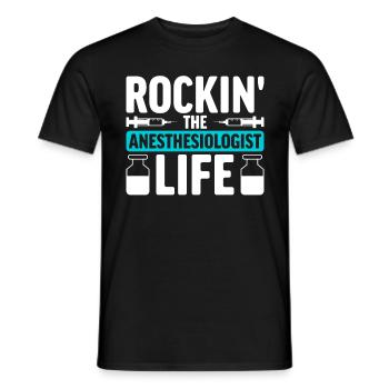 Anesthésiologie Anesthésiste - T-shirt homme - noir - Devant - AI Model Male 178 light (178cm)