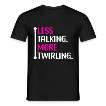 Majorette Gymnastique Majorettes Bâton Twirling - T-shirt homme - noir - Devant - AI Model Male 178 light (178cm)