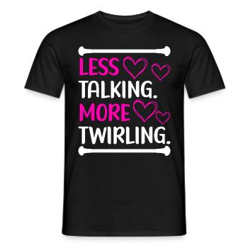 Majorette Gymnastique Majorettes Bâton Twirling - T-shirt homme - noir - Devant - AI Model Male 178 light (178cm)