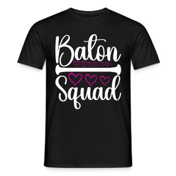 Majorette Gymnastique Majorettes Bâton Twirling - T-shirt homme - noir - Devant - AI Model Male 178 light (178cm)