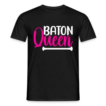 Majorette Gymnastique Majorettes Bâton Twirling - T-shirt homme - noir - Devant - AI Model Male 178 light (178cm)