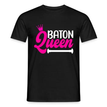 Majorette Gymnastique Majorettes Bâton Twirling - T-shirt homme - noir - Devant - AI Model Male 178 light (178cm)