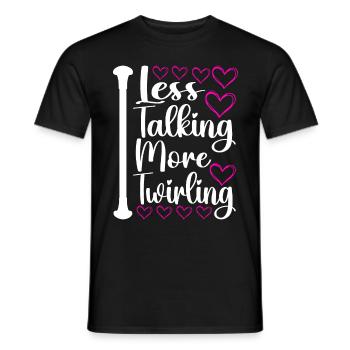 Majorette Gymnastique Majorettes Bâton Twirling - T-shirt homme - noir - Devant - AI Model Male 178 light (178cm)