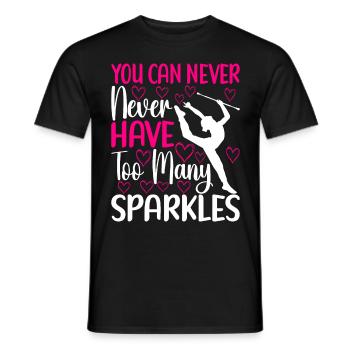 Majorette Gymnastique Majorettes Bâton Twirling - T-shirt homme - noir - Devant - AI Model Male 178 light (178cm)