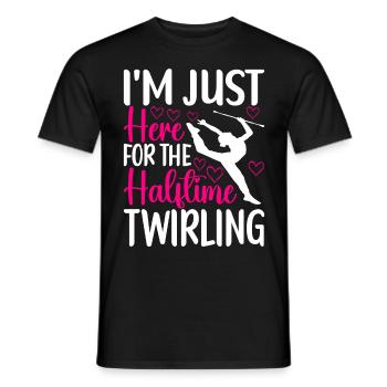 Majorette Gymnastique Majorettes Bâton Twirling - T-shirt homme - noir - Devant - AI Model Male 178 light (178cm)