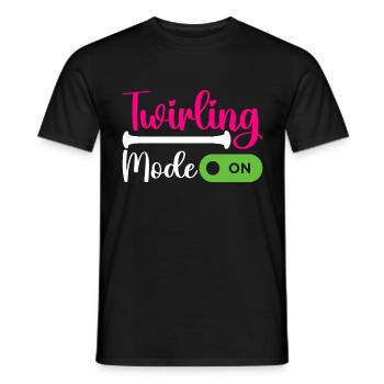 Majorette Gymnastique Majorettes Bâton Twirling - T-shirt homme - noir - Devant - AI Model Male 178 light (178cm)