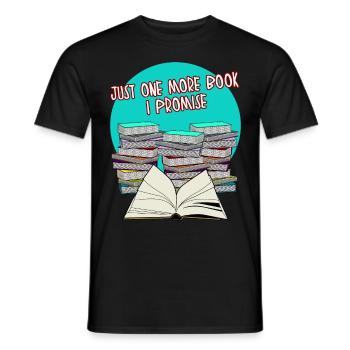Books Book Reading Bookworm Read - Men's T-Shirt - black - Front - AI Model Male 178 light (178cm)