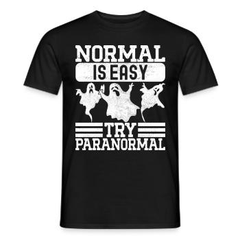 Enquêteur paranormal Chasse aux fantômes - T-shirt homme - noir - Devant - AI Model Male 178 light (178cm)