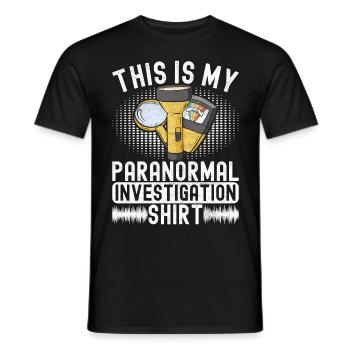 Enquêteur paranormal Chasse aux fantômes - T-shirt homme - noir - Devant - AI Model Male 178 light (178cm)