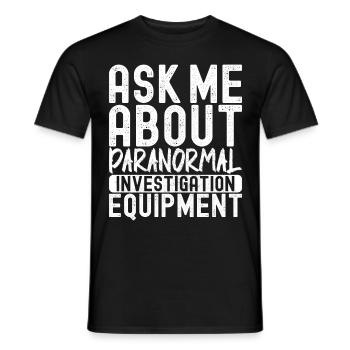 Enquêteur paranormal Chasse aux fantômes - T-shirt homme - noir - Devant - AI Model Male 178 light (178cm)