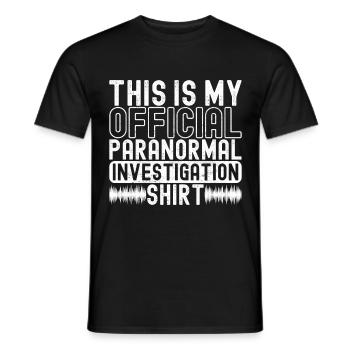 Enquêteur paranormal Chasse aux fantômes - T-shirt homme - noir - Devant - AI Model Male 178 light (178cm)