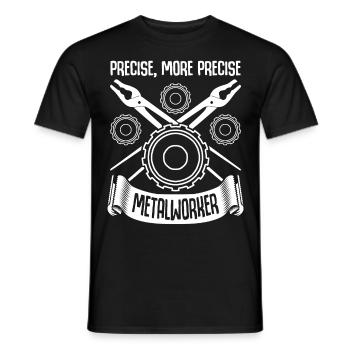 Blacksmith Metalworker Metal Work Welder - Men's T-Shirt - black - Front - AI Model Male 178 light (178cm)