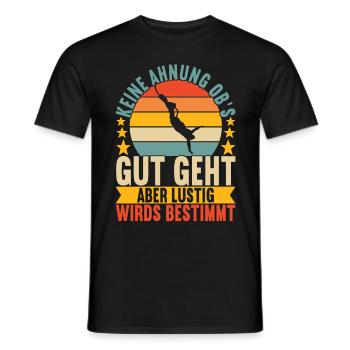 Bungee Bungeespringer - Männer T-Shirt - Schwarz - Vorne - AI Model Male 178 light (178cm)