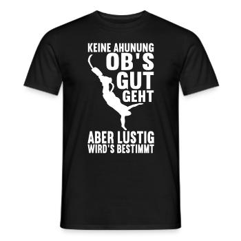 Bungee Bungeespringer - Männer T-Shirt - Schwarz - Vorne - AI Model Male 178 light (178cm)