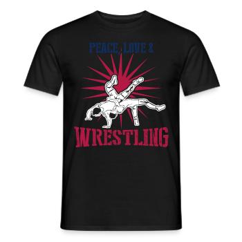 Wrestling Joke Wrestler - Männer T-Shirt - Schwarz - Vorne - AI Model Male 178 light (178cm)