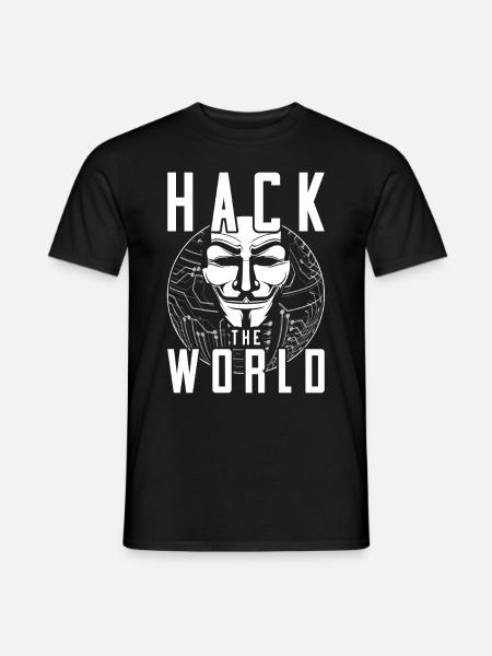 Ethical Hacker Hack The World - Men's T-Shirt - black