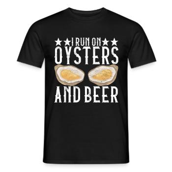 Austern Austernliebhaber - Männer T-Shirt - Schwarz - Vorne - AI Model Male 178 light (178cm)