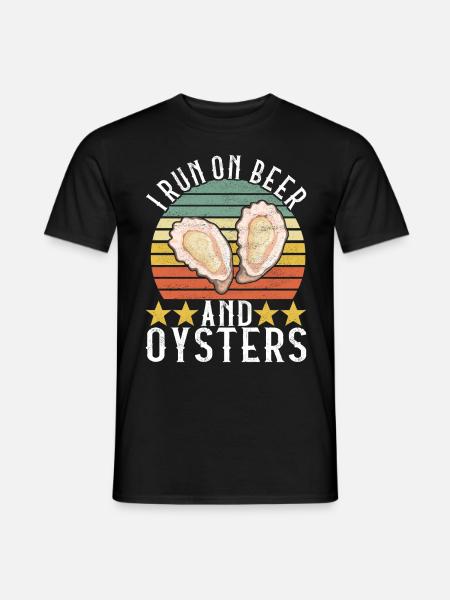 Oysters Oyster Lovers - Men's T-Shirt - black
