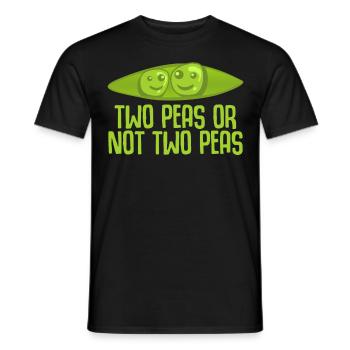 Two peas - Männer T-Shirt - Schwarz - Vorne - AI Model Male 178 light (178cm)