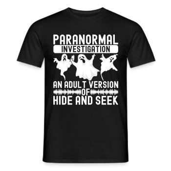 Paranormaler Ermittler Geister Jagen - Männer T-Shirt - Schwarz - Vorne - AI Model Male 178 light (178cm)