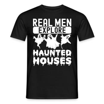 Enquêteur paranormal Chasse aux fantômes - T-shirt homme - noir - Devant - AI Model Male 178 light (178cm)