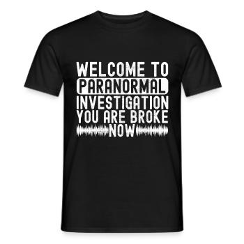 Paranormaler Ermittler Geister Jagen - Männer T-Shirt - Schwarz - Vorne - AI Model Male 178 light (178cm)