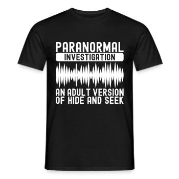 Enquêteur paranormal Chasse aux fantômes - T-shirt homme - noir - Devant - AI Model Male 178 light (178cm)