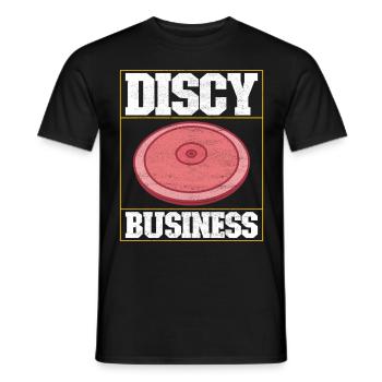Lancer du disque Lancer du disque - T-shirt homme - noir - Devant - AI Model Male 178 light (178cm)