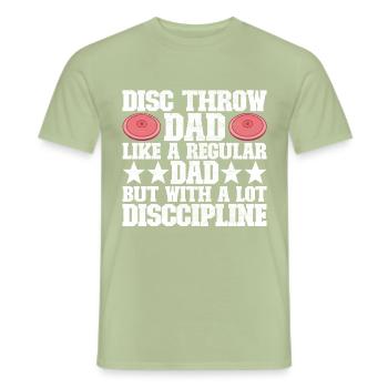 Discus thrower discus throw - Men's T-Shirt - sage - Front - AI Model Male 178 light (178cm)