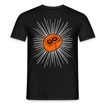 Cassette Cassettes 80s 90s Mixtape - T-shirt homme - noir - Devant - AI Model Male 178 light (178cm)