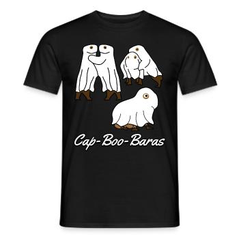 Capybaras Ghosts Capybara - Männer T-Shirt - Schwarz - Vorne - AI Model Male 178 light (178cm)