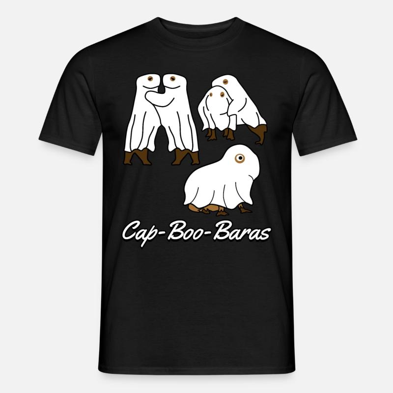 Capybaras Ghosts Capybara - Männer T-Shirt - Schwarz