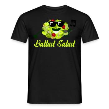 Salade Chantante Salades Légumes Vegan - T-shirt homme - noir - Devant - AI Model Male 178 light (178cm)