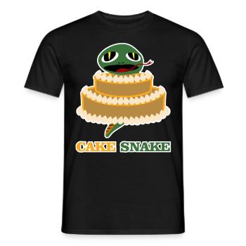 Snake Reptiles Snakes - Männer T-Shirt - Schwarz - Vorne - AI Model Male 178 light (178cm)