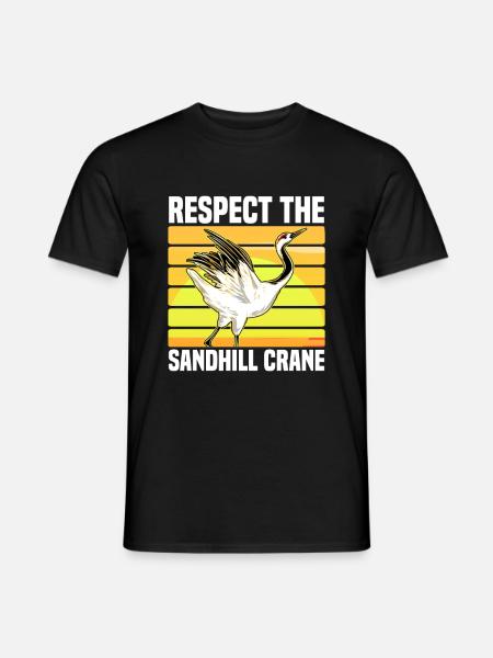 Kanadischer Kranich - Männer T-Shirt - Schwarz