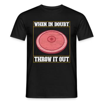Diskuswerfer Diskuswerfen - Männer T-Shirt - Schwarz - Vorne - AI Model Male 178 light (178cm)