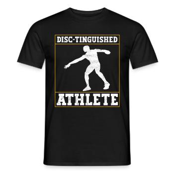 Diskuswerfer Diskuswerfen - Männer T-Shirt - Schwarz - Vorne - AI Model Male 178 light (178cm)